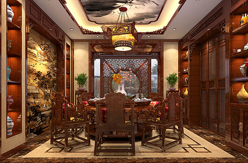 潮州温馨雅致的古典中式家庭装修设计效果图
